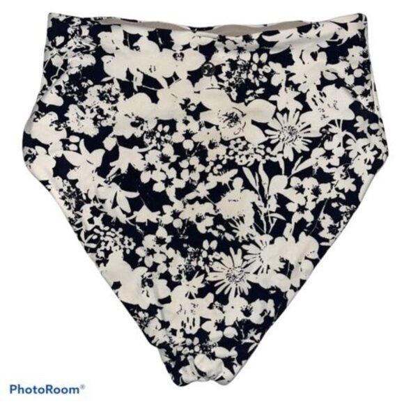 lululemon Deep Sea high waisted Black and White Bikini bottoms - Picture 4 of 7